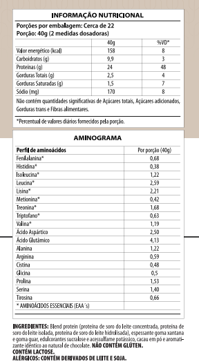 WHEY PROTEIN 3W - SAPORE CHOCOLATE 900g